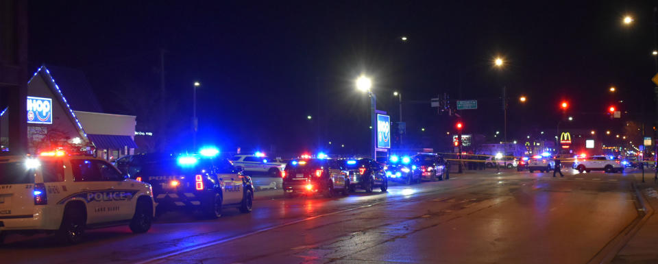 Police said Jason Nightengale shot a hostage in the head at an Evanston IHOP Saturday night before he died in a shootout with Evanston police on Howard Street. (<a href="https://twitter.com/UpdatesNorth" rel="nofollow noopener" target="_blank" data-ylk="slk:NorthShore Updates;elm:context_link;itc:0;sec:content-canvas" class="link ">NorthShore Updates</a>)