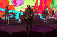 <p>Dave Grohl and the Foo Fighters performed on the <em>Late Night with Seth Meyers</em> set in New York City.</p>