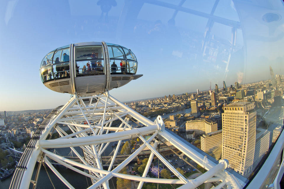 Aerial View from London Eye, London, England. Photo: Getty