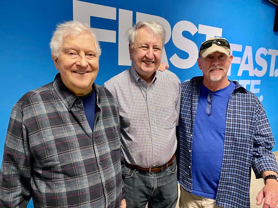 Bob Lux, left, former WSBT news director Wayne Doolittle and former WSBT news producer Stephen Foust gather for station memories in this provided photo. Lux, a longtime on-air radio and television personality at WSBT, died Nov. 24, 2022, at the age of 81.