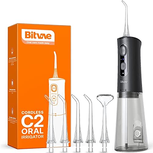 Bitvae Water Dental flosser,3 Modes 6 Jet Tips Cordless Teeth Cleaner Picks for Cleaning, IPX7…
