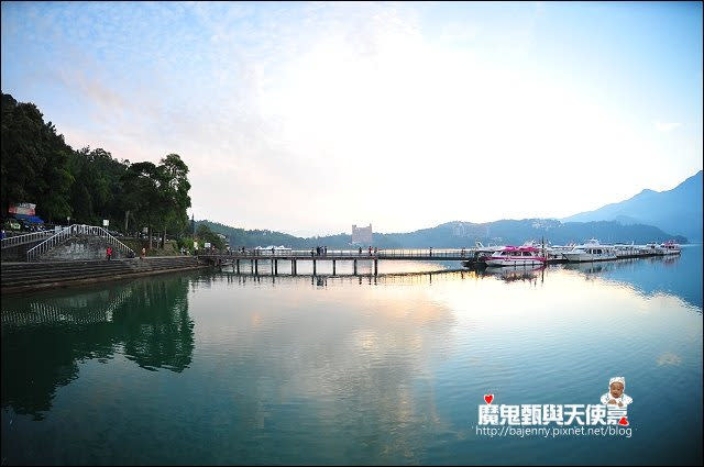 《南投景點美食》日月潭朝霧碼頭日出 埔里鹹油條 恆吉城早餐店蔥油餅加蛋