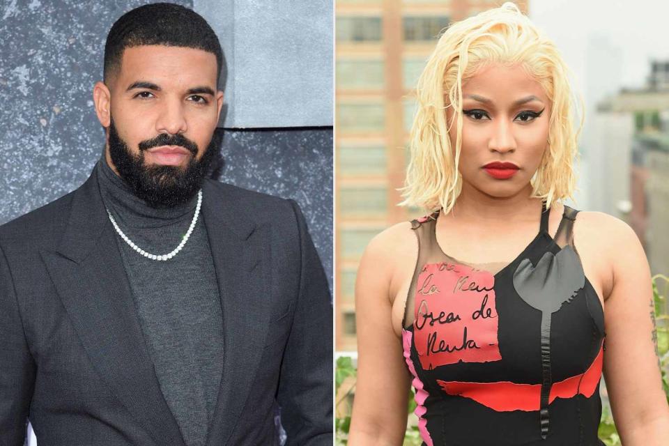 <p>Karwai Tang/WireImage, Dimitrios Kambouris/Getty</p> Drake; Nicki Minaj