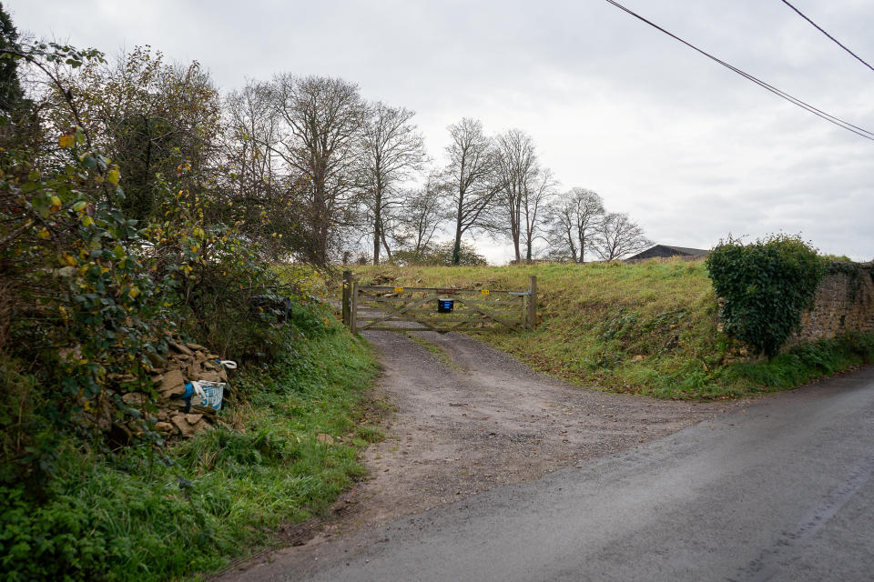 Grandfather Ron Knight could be forced to sell his home because of ongoing fines linked to a six-year planning dispute over a wall he helped build in Milborne Port in the 1970s, captured on November 29, 2023. See SWNS story SWLNwall .  A farmer has vowed to 