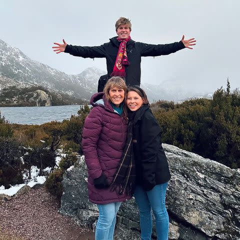 <p>Bindi Irwin/Instagram</p> From left: Terri, Robert and Bindi Irwin