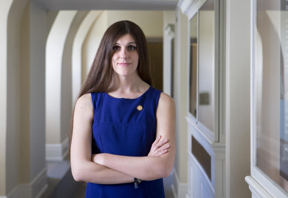 RICHMOND, VA - APRIL 3:  Delgate Danica Roem poses for a portrait Wednesday, April 3, 2019 at the state Capitol in Richmond, Va. / Credit: Julia Rendleman for The Washington Post via Getty Images