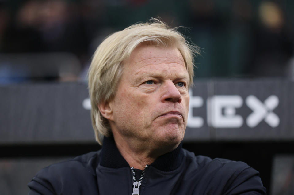 Oliver Kahn war nach der Bayern-Niederlage gegen Mönchengladbach unzufrieden mit der Leistung. (Bild: REUTERS/Thilo Schmuelgen)