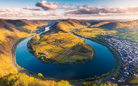 Dramatic bend in the Moselle river valley - Credit: Getty