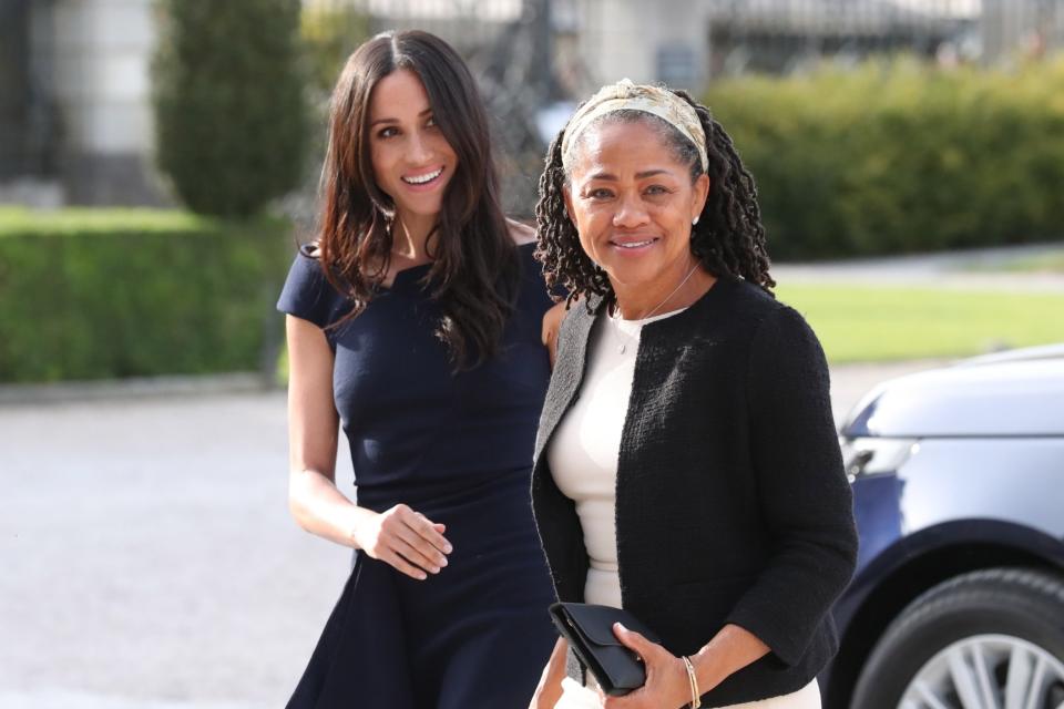 Meghan Markle and her mother, Doria Ragland, ahead of the royal wedding: Getty Images