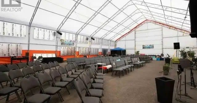 One of the pictures in the ad for the sale of the tent once used for church services by Higher Life Church, previously known as His Tabernacle Family Church. 