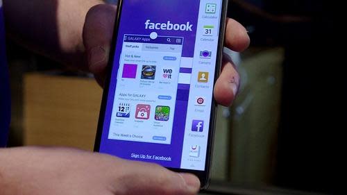 Facebook app on Samsung Galaxy Note 4