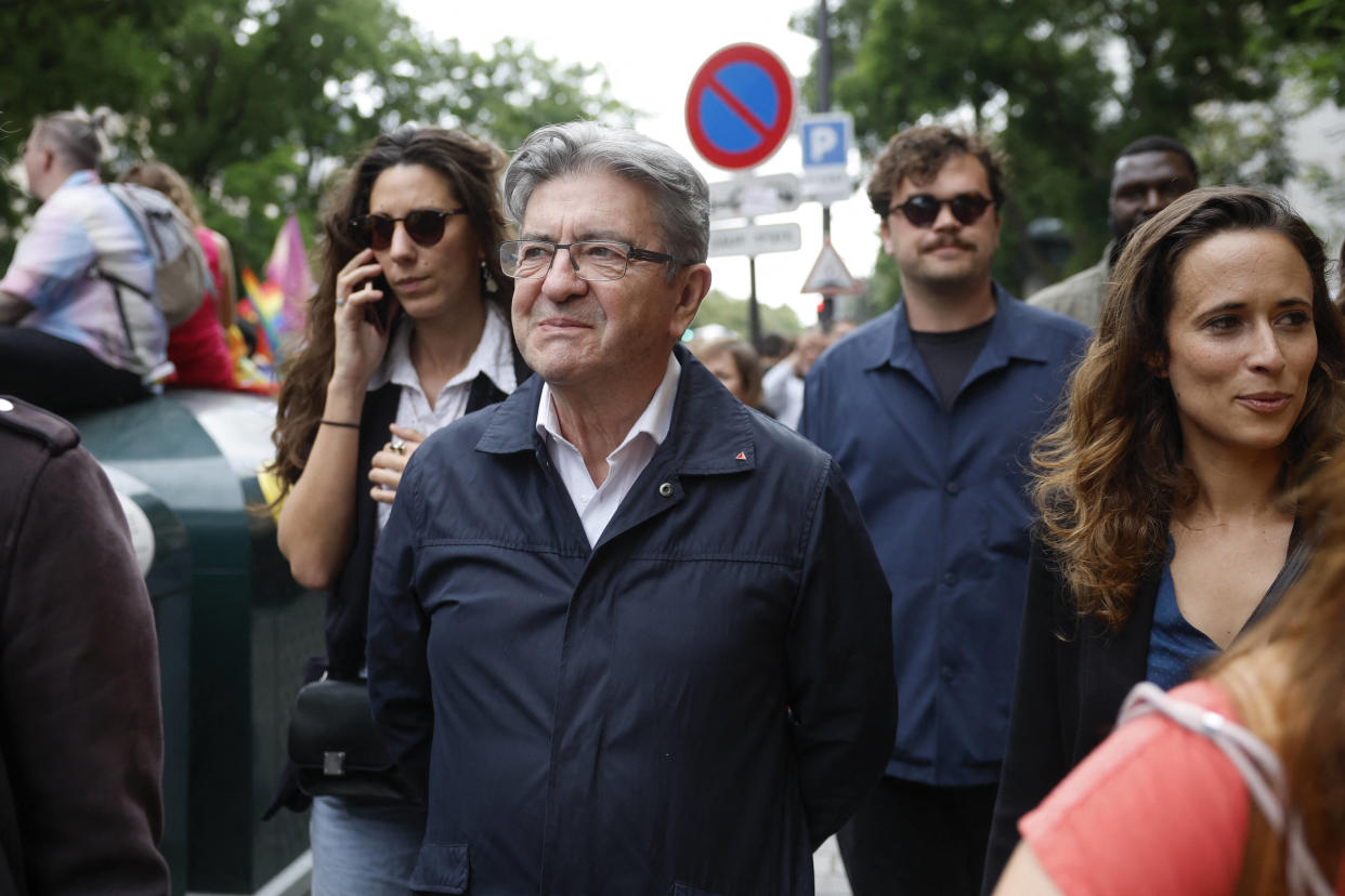 Jean-Luc Mélenchon va-t-il accepter le débat proposé par Jordan Bardella ? (Olympia de Maismont/AFP)