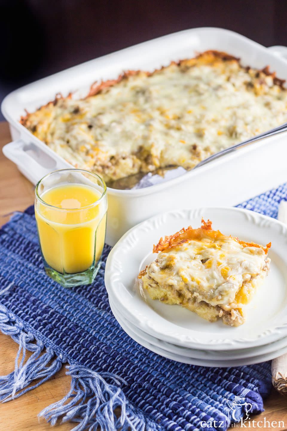 Overnight Sausage, Egg, and Cheese Breakfast Casserole