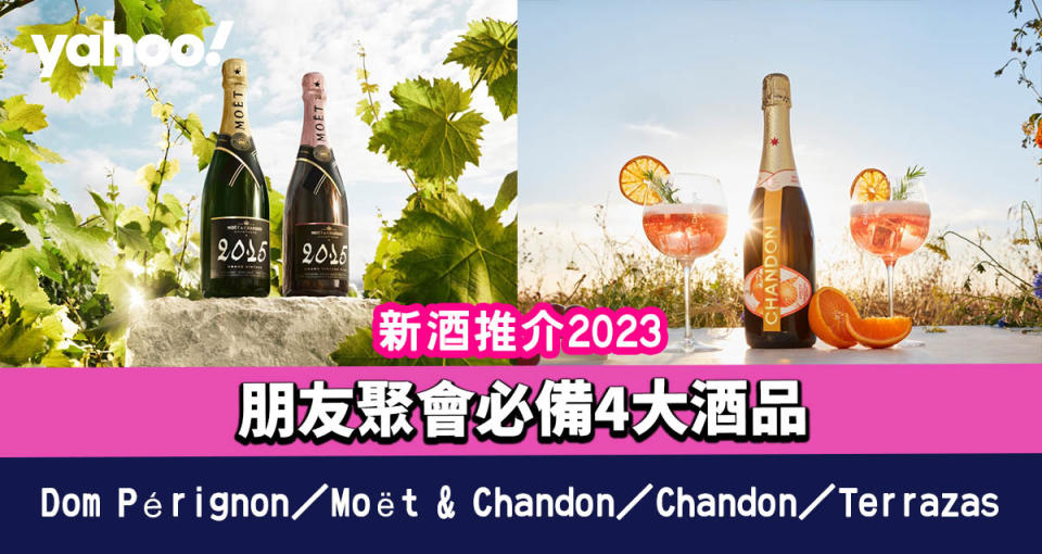 新酒推介2023｜朋友聚會必備4大酒品 Dom Pérignon／Moët & Chandon／Chandon／Terrazas