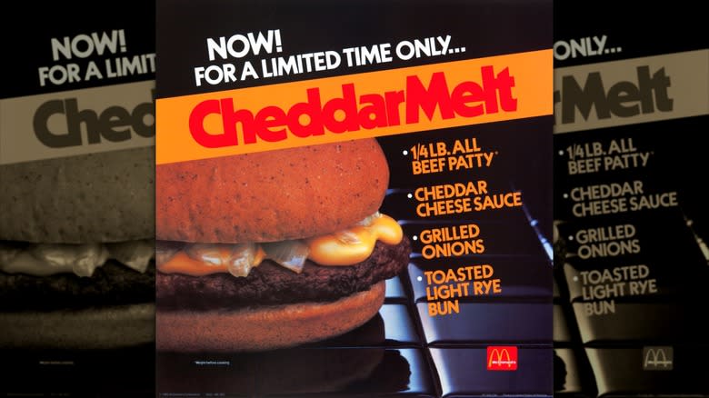 Cheddar Melt McDonald's advertisement