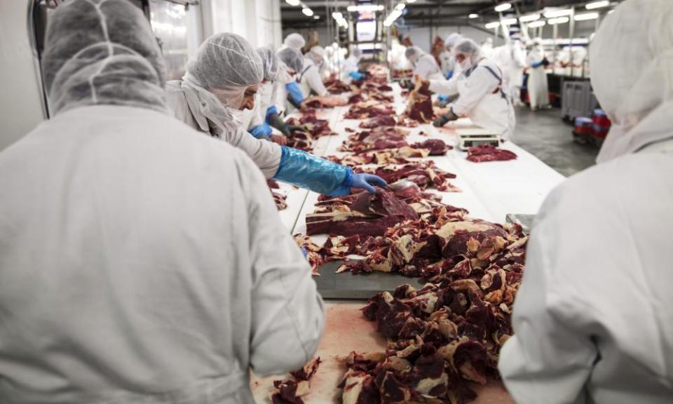 A slaughterhouse in Romania