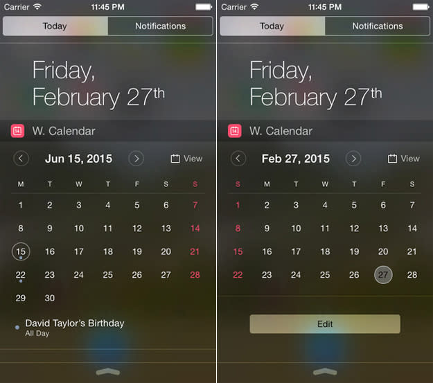 Widget-Calendar