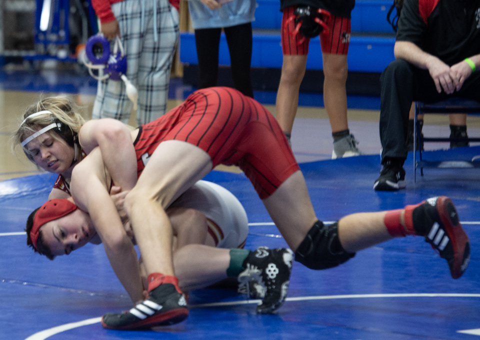 Roosevelt's Gavin Edwards, pictured at the Portage County Tournament, earned his first district berth by taking second at the Kenston Sectional.