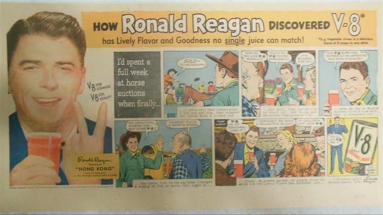 Ronald Reagan V8 advertisement