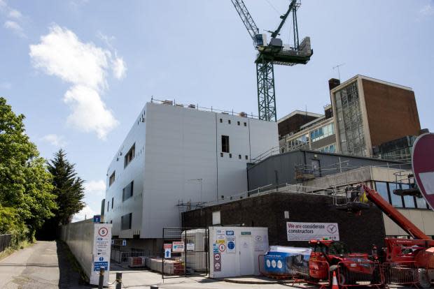 Bournemouth Echo: New operating theatre building at Poole Hospital. Picture: Millard Photography