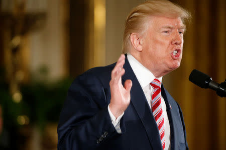 U.S. President Donald Trump announces his air traffic control initiative at the White House in Washington, U.S. June 5, 2017. REUTERS/Joshua Roberts