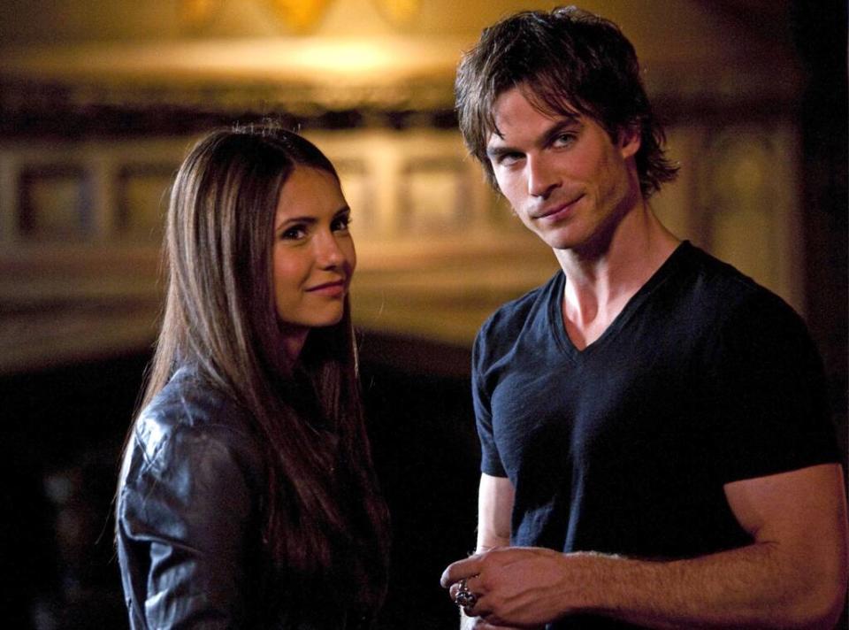 Nina Dobrev, Ian Somerhalder, The Vampire Diaries