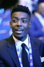 Brandon Miller attends the 2023 NBA basketball draft lottery in Chicago, Tuesday, May 16, 2023. (AP Photo/Nam Y. Huh)