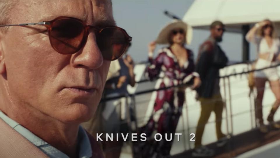 Daniel Craig and the rest of the cast of Knives Out 2 Glass Onion