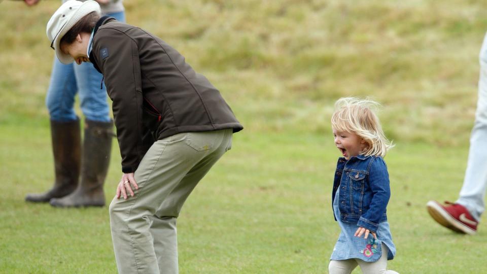 Princess Anne with Mia Tindall