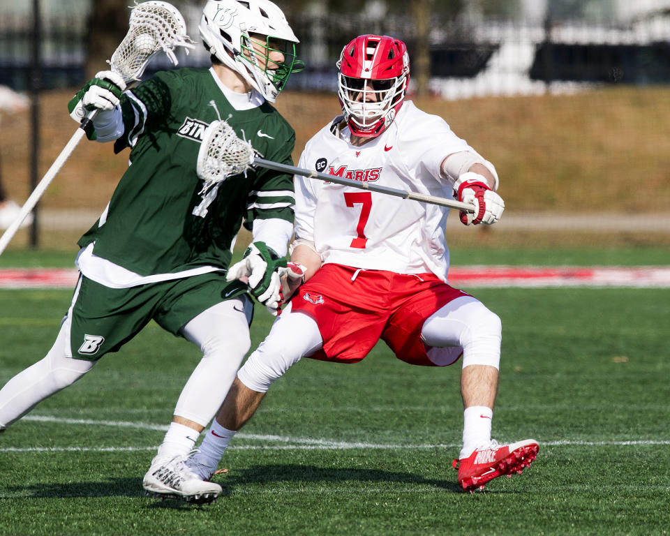 Marist senior lacross player Sam Ahlgrim (7) was caught flat-footed by the coronavirus cancellations, like every other athlete. (Marist College)