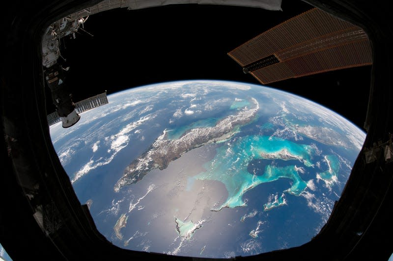 A view of Cuba, as seen through the space station’s cupola. 