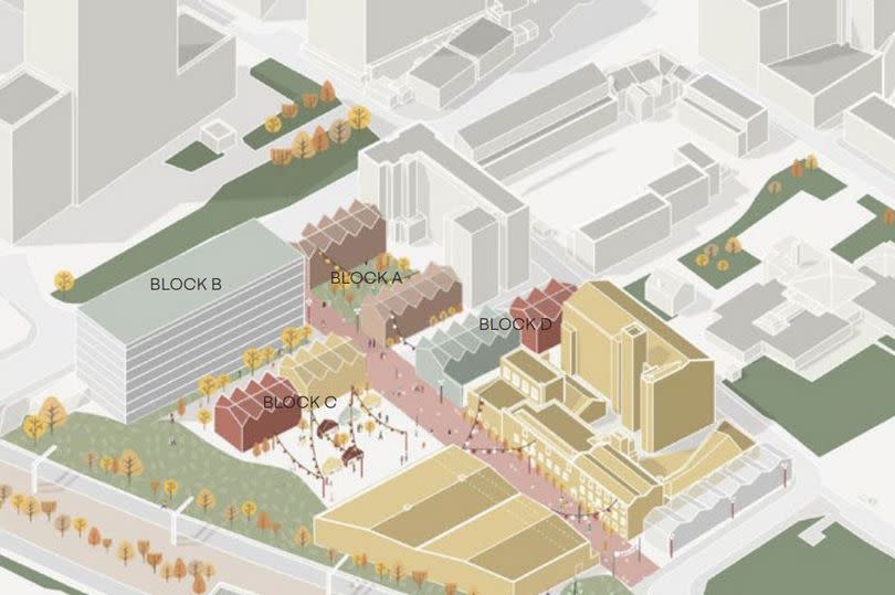 An image showing land proposed to become new homes at Regents Industrial Estate in Salford