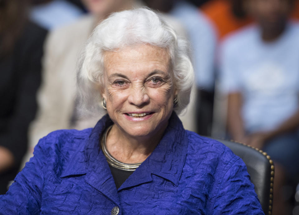 Justice Sandra Day O’Connor, the first woman on the Supreme Court, at a Senate Judiciary Committee hearing in 2012