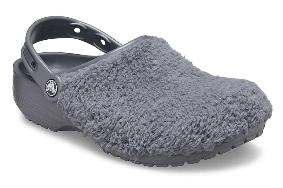 crocs, clogs, fuzz