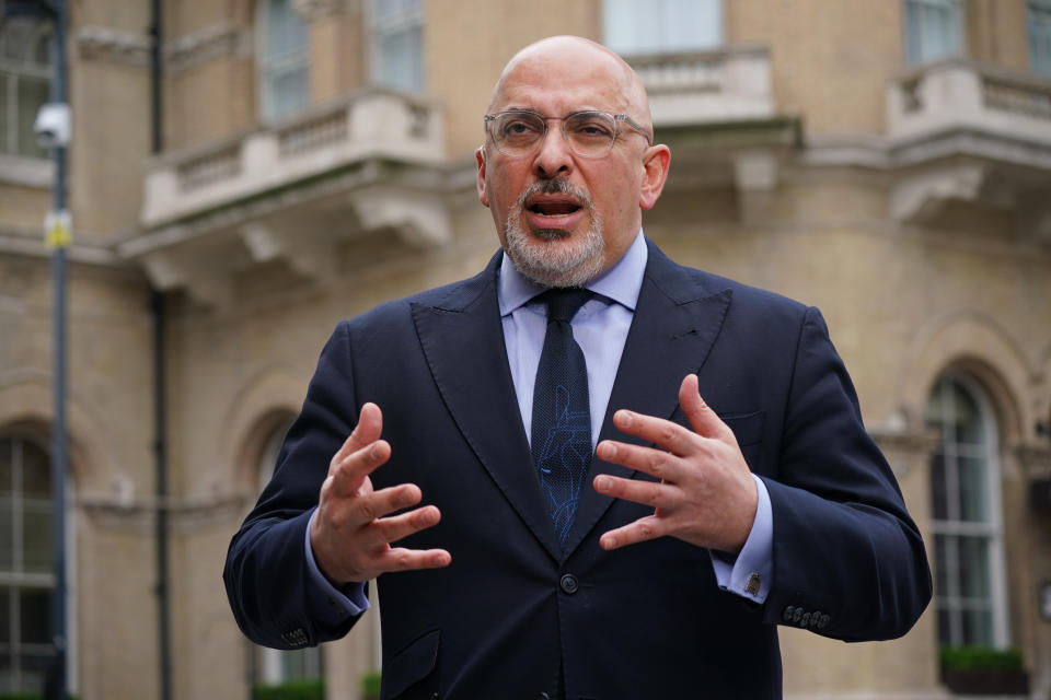 Vaccines minister Nadhim Zahawi arrives at BBC Broadcasting House in central London for his appearance on the BBC1 current affairs programme, The Andrew Marr Show.