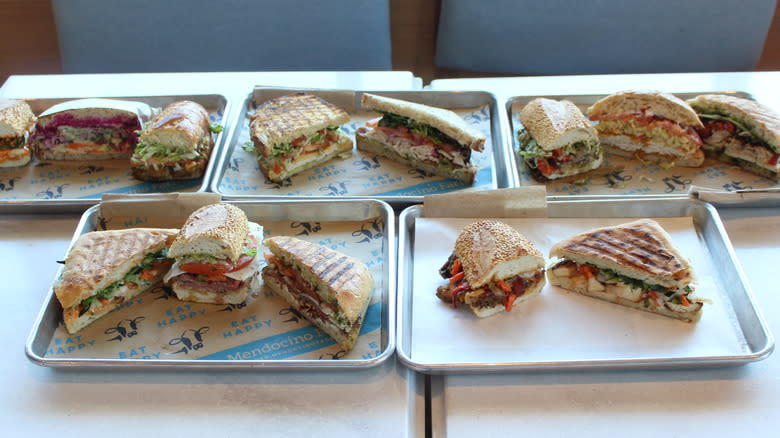 assorted Mendocino Farms sandwiches