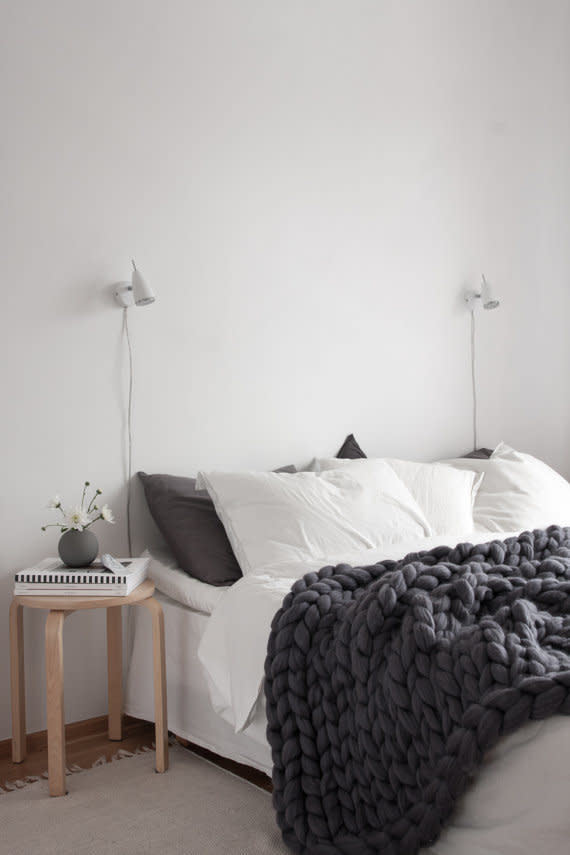 Ditch the clutter and adapt Lagom into your interiors. This Swedish lifestyle trend of less-is-more is up in search +905%. And while there's no specific way it has to be done, we're looking at comfy, everyday lifestyle pieces like <a href="https://www.huffingtonpost.com/entry/chunky-knit-blankets-throws_us_597f9b62e4b08e143004dda0" target="_blank">chunky knit blankets</a> to help you on your way to Lagom. Get this <a href="https://www.etsy.com/listing/244121655/premium-collection-ohhios-grande-punto?ref=shop_home_active_15" target="_blank">chunky knit blanket</a> on Etsy.