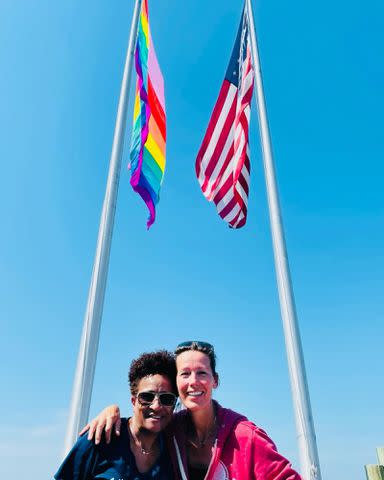 <p>Wanda Sykes Instagram</p> Wanda Sykes and Alex Sykes.