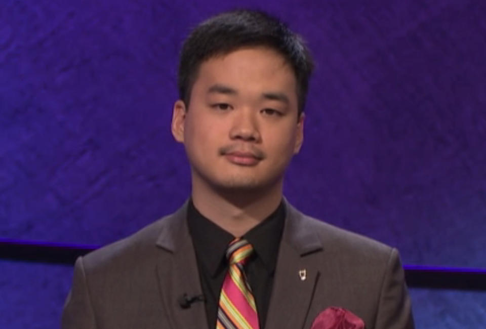 Nguyen on <em>Jeopardy!</em> <cite>Pluto TV screenshot</cite>