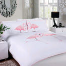 <b>Flamingo duvet set</b><br><br> Dare to be different and add a touch of quirky romance to your bedroom with this pink flamingo duvet set. Cheerful and whimsical, it’s sure to put a smile on your face each morning.<br><br><a href="http://dwell.co.uk/112844/Flamingo-duvet-set-double" rel="nofollow noopener" target="_blank" data-ylk="slk:Double, £79, Dwell;elm:context_link;itc:0;sec:content-canvas" class="link ">Double, £79, Dwell</a>