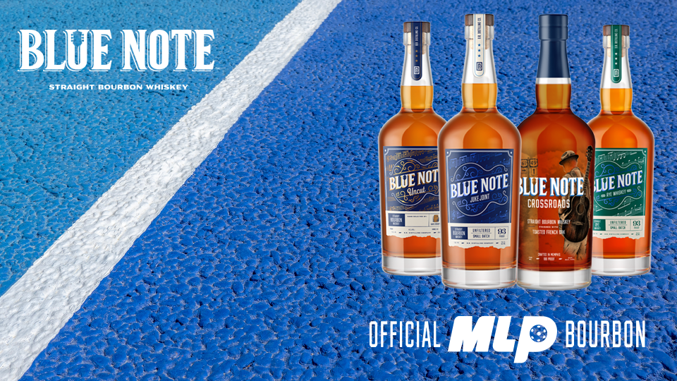 On Monday, April 29, Memphis-based B.R. Distilling Co. announced its Blue Note Bourbon as the "official bourbon of Major League Pickleball." The sponsorship begins on May 9 at the season opener in Atlanta, Georgia.