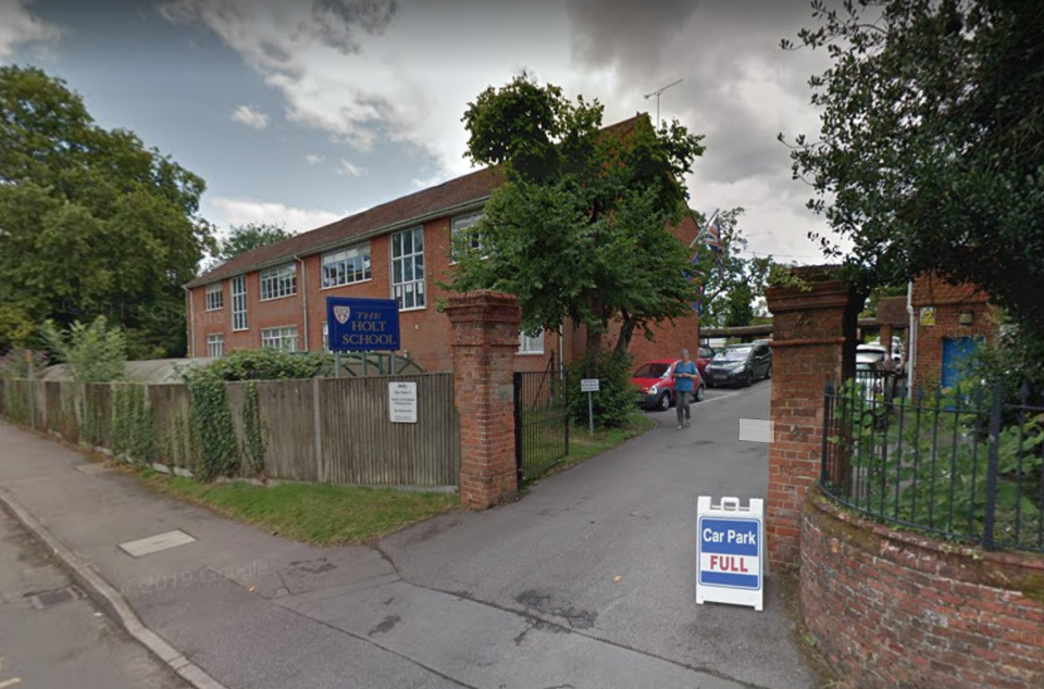 James Furlong was a teacher at The Holt School in Wokingham. (Google Maps)