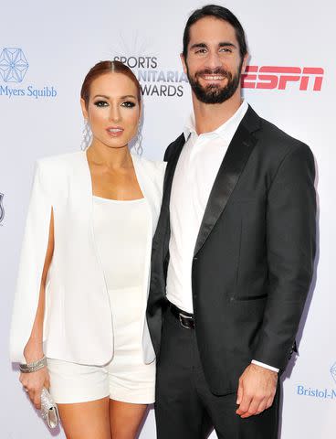 Allen Berezovsky/Getty Becky Lynch and Seth Rollins