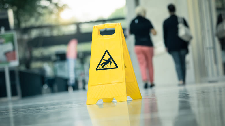 caution wet floor 