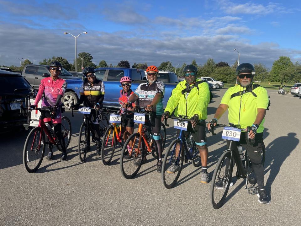 Members of the Metro 313 Cyclones Major Taylor Cycling Club from Detroit were some of the participants in last year's Cornerstone 100 Lake Erie Bicycle Tour.