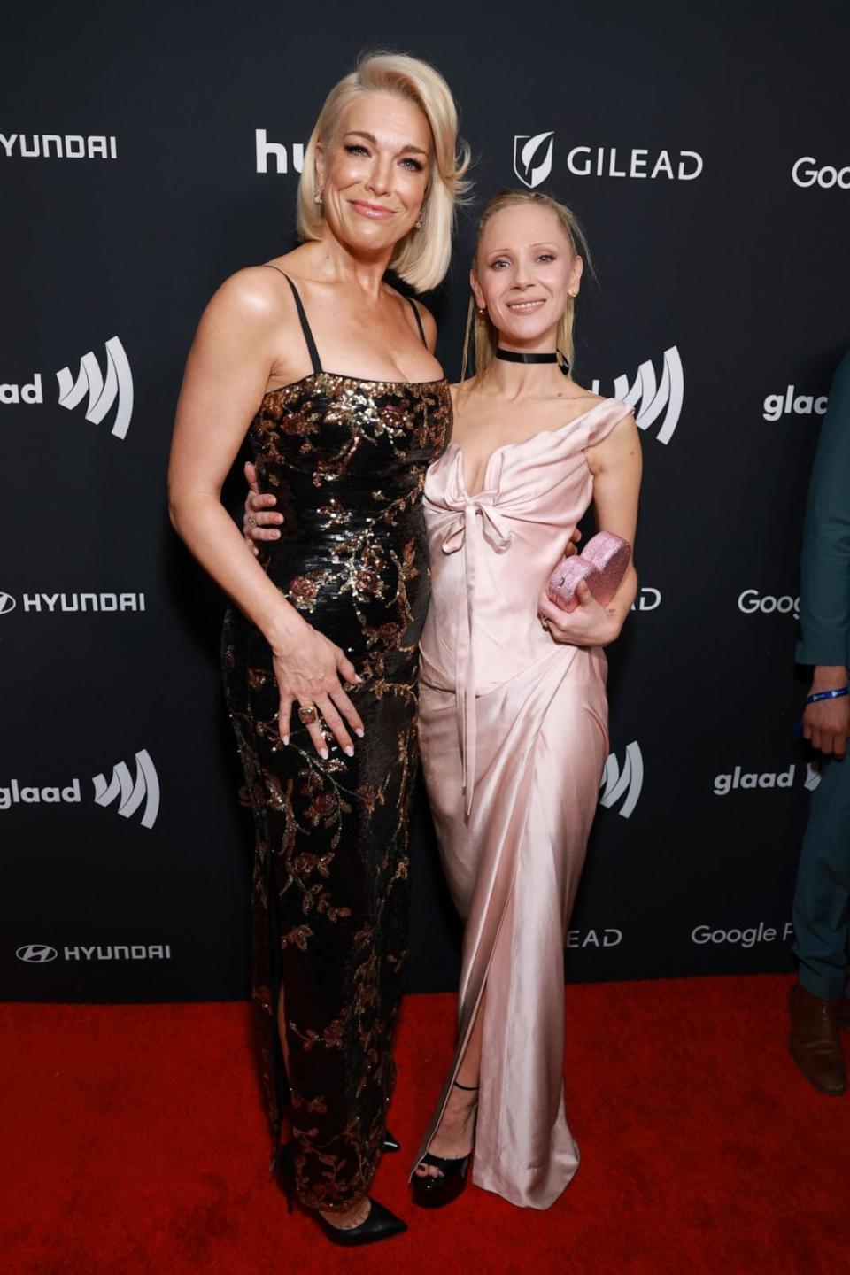 PHOTO: Hannah Waddingham and Juno Temple attend the 35th GLAAD Media Awards - Los Angeles at The Beverly Hilton on March 14, 2024 in Beverly Hills, Calif. (Matt Winkelmeyer/Getty Images)