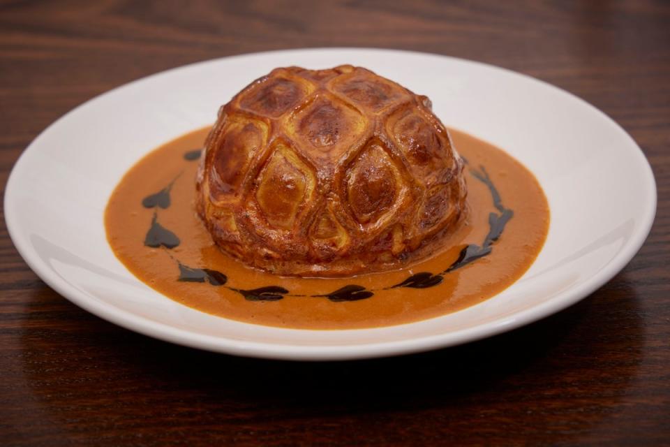 Thrilling: the lamb shoulder caldereta pie (Matt Writtle)