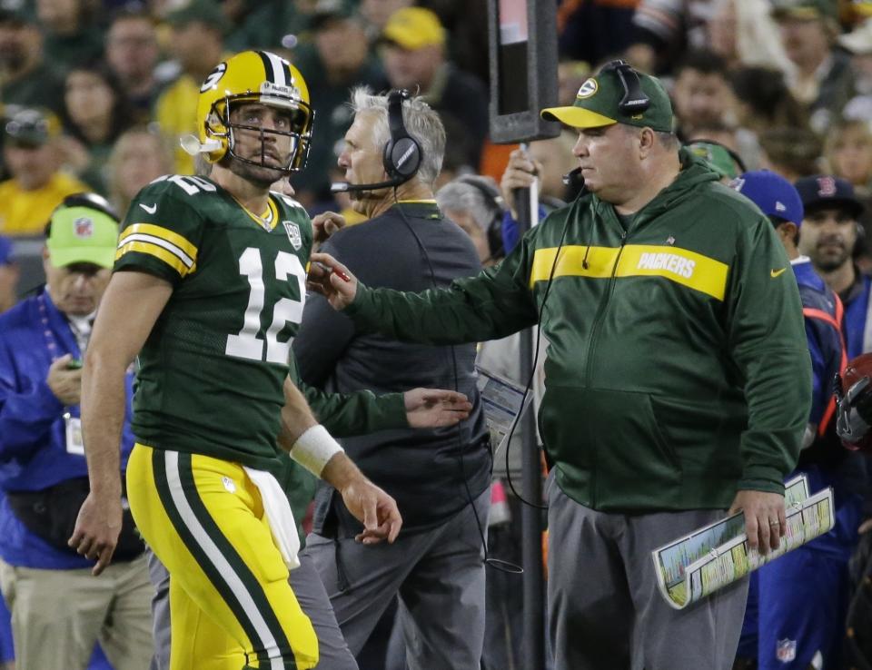 Green Bay Packers head coach Mike McCarthy said Aaron Rodgers' status is 