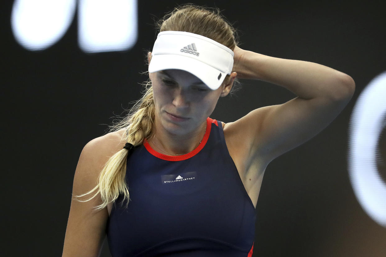 Für Caroline Wozniacki war die Diagnose “rheumatoide Arthritis” ein Schock. (Bild: AP Photo/Mark Schiefelbein)