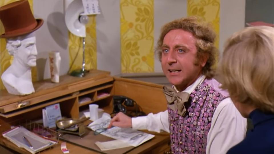 Gene Wilder in Willy Wonka and the Chocolate Factory